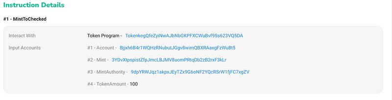 Minting tokens in Solscan