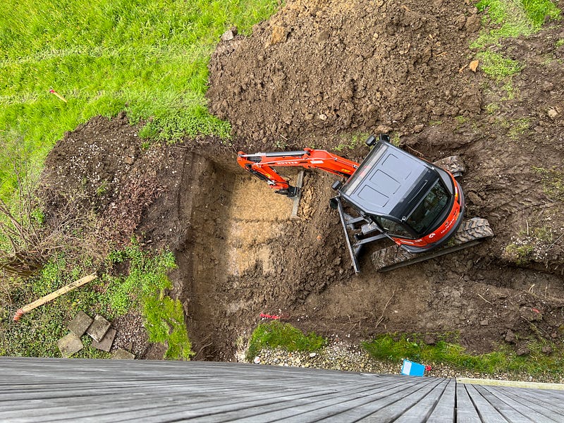 Clay layer during excavation