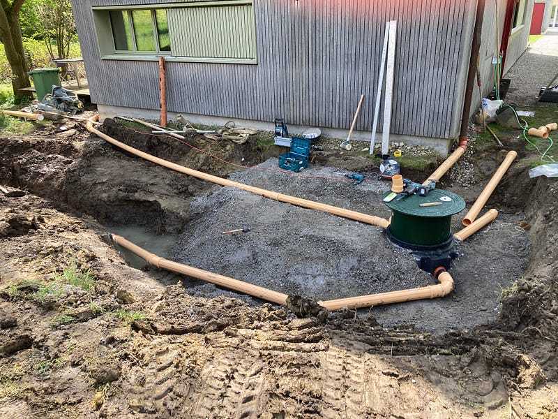 Secured rainwater tank installation