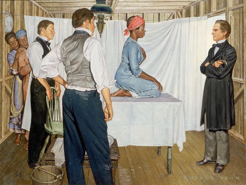 Surgical experimentation on enslaved women