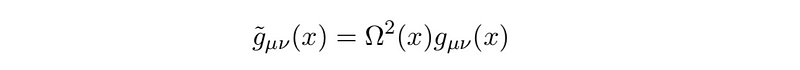 Visualization of a conformal transformation in spacetime