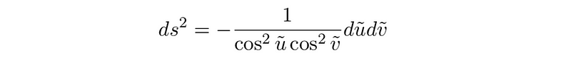 Finite range representation of the new metric