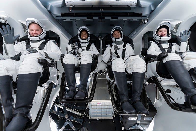 Inspiration4 crew preparing for their historic mission