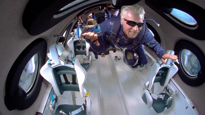 Richard Branson's suborbital flight experience