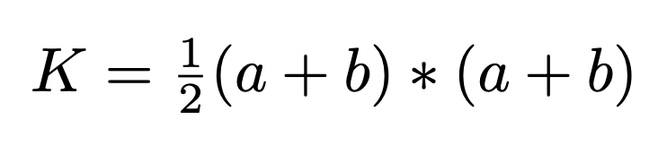 Image showing area calculation