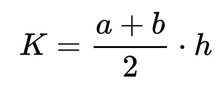 Trapezoid Area Formula