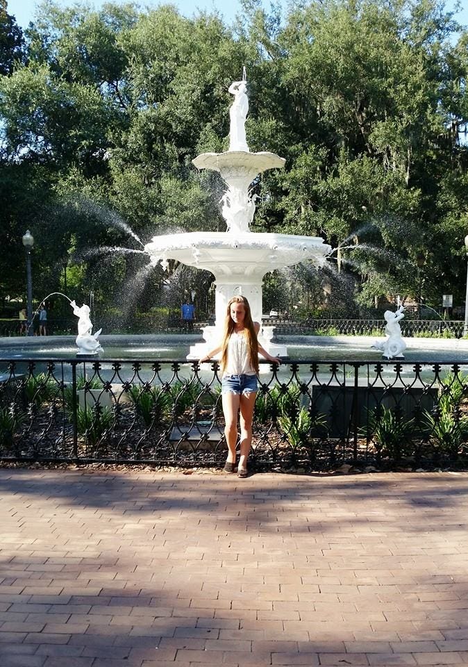 Capturing moments at Forsyth Park Fountain, Savannah, Georgia