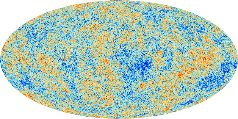 Visualization of CMBR from the Planck observatory