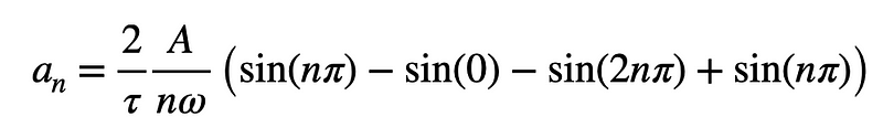 Final Expression for Coefficient \( a_n \)