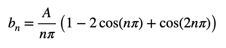 Simplified Expression for Coefficient \( b_n \)