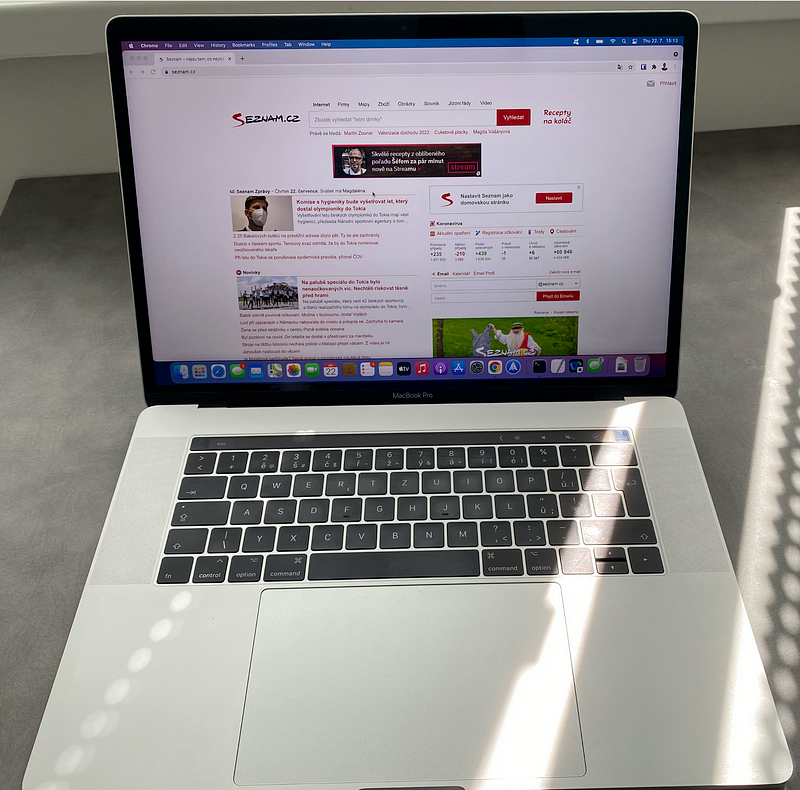 Touch Bar on the MacBook Pro