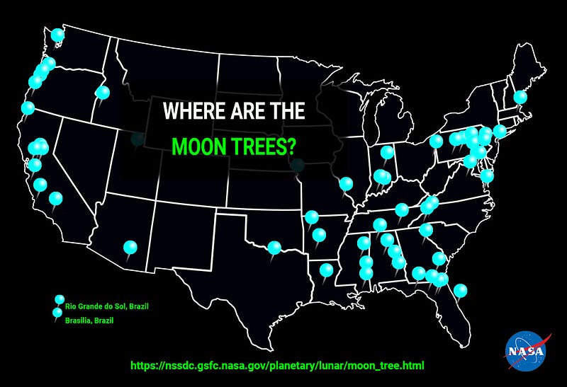 Moon Tree Map from NASA