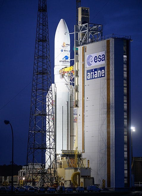 Ariane 5 Rocket Launching JWST