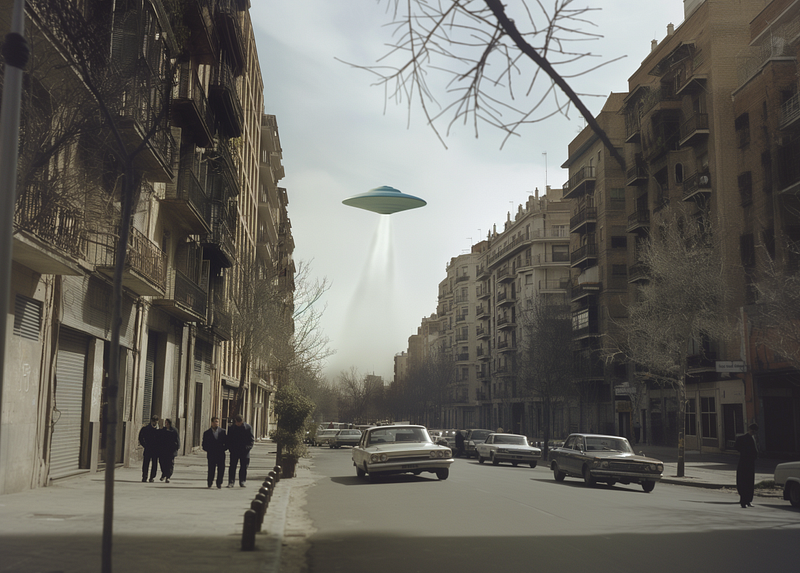 UFO sighting over Barcelona