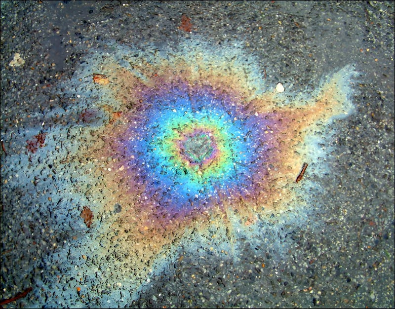 Colorful patterns in soap bubbles